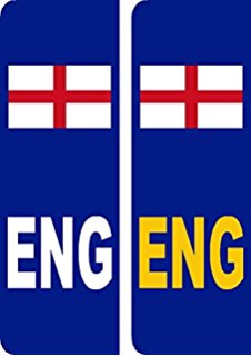 2 x Wales CYMRU flag Euro Number Plate Vinyl Car Stickers by Ellis ...