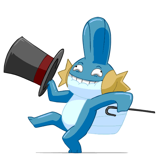 mudkip, dance, tophat animated GIF | PopKey