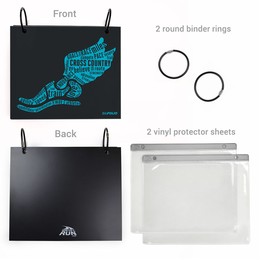 BibFOLIOÂ® Race Bib Album - Inspirational Words Winged Foot ...