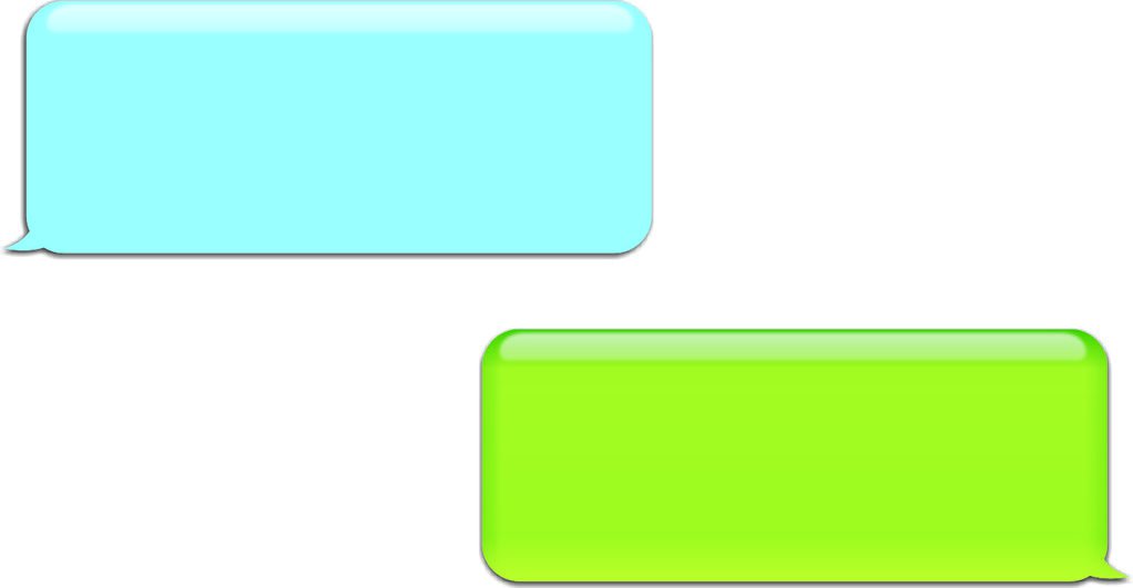 Iphone text bubble clipart