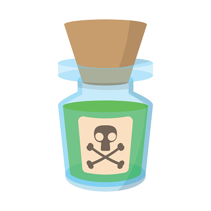 Cartoon Of A Poison Skull And Crossbones Clip Art, Vector Images ...