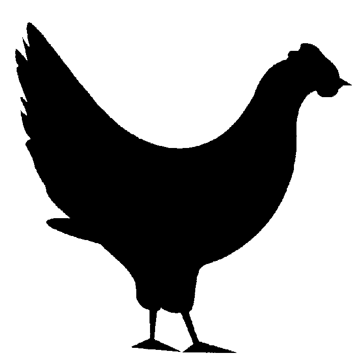 Hen clipart silhouette