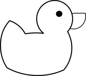 Best Photos of Baby Duck Outline - Duck Outline Clip Art, Rubber ...