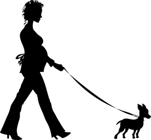 Pregnancy Clipart Image - Silhouette of a Pregnant Woman Taking ...
