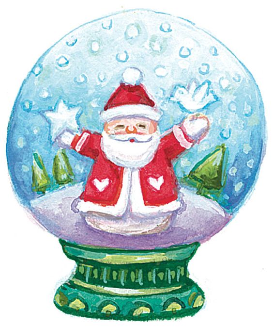 Christmas snow globes, Art and Globes