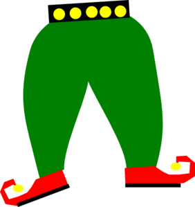 Elf Pants With Shoes clip art - vector clip art online, royalty ...