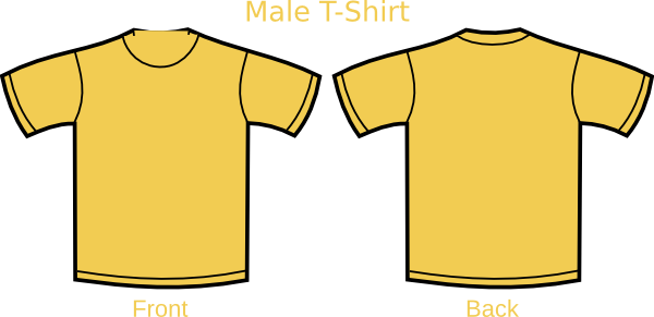 Yellow T-shirt Clip Art - vector clip art online ...