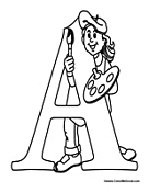 Free Coloring Pages: School Coloring Pages