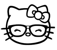 Hello Kitty Nerd Decal