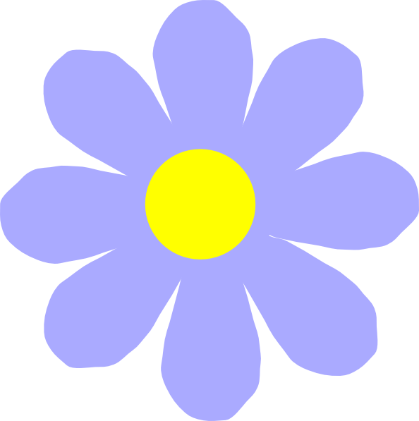Blue Flower Clip Art - vector clip art online ...