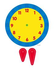 Analog Clock Bulletin Board Card | Product Detail | Scholastic ...