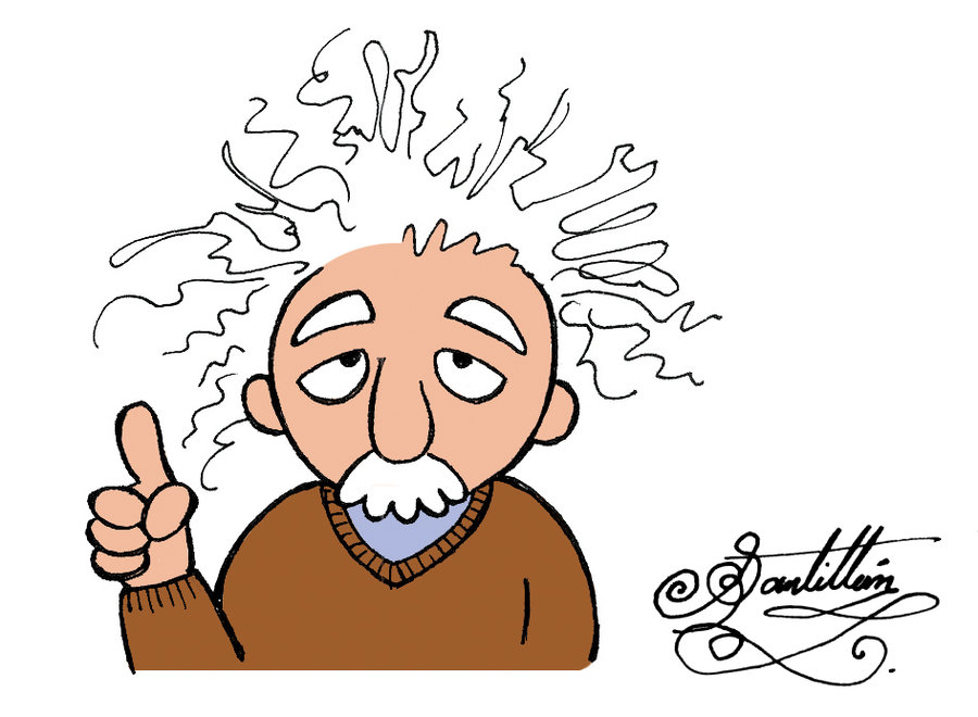 Albert Einstein Caricature