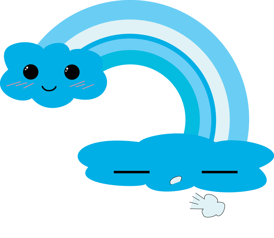blue vector clouds