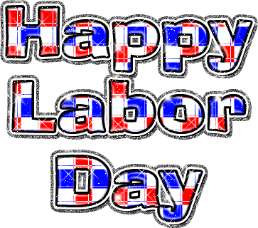 Labor day Glitter Gifs