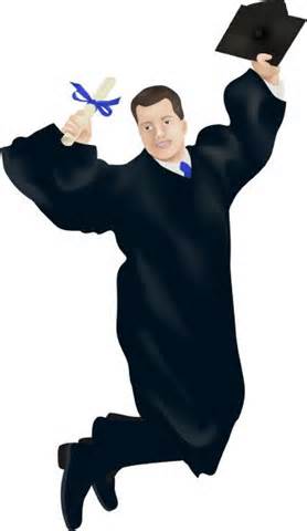 Graduation gown clipart