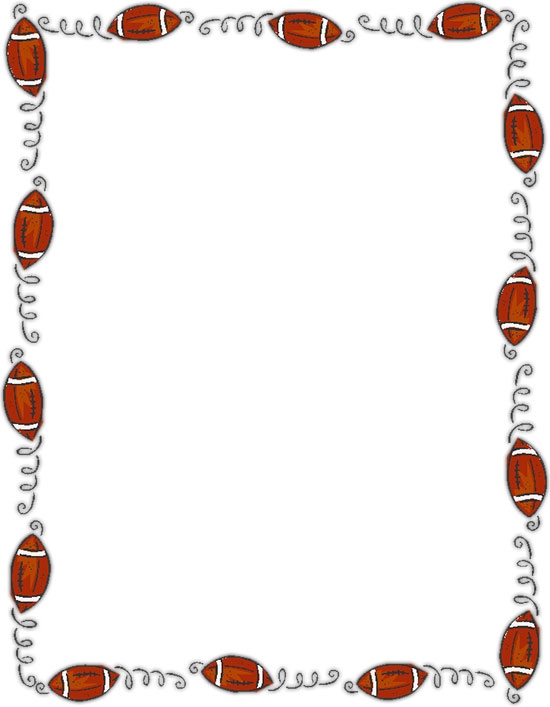 American Football Border Clipart
