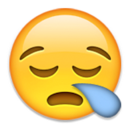 ð??ª Sleepy Face Emoji (U+1F62A/U+E408)