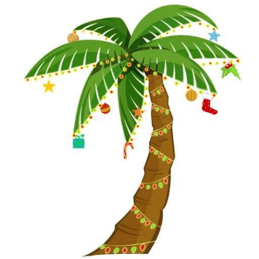 Free christmas palm tree clipart