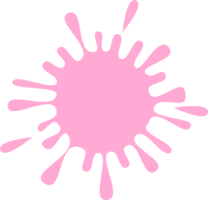 Pink Paint Splash Clipart