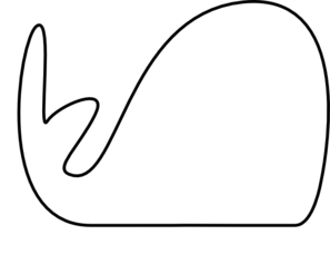 Whale Outline Clipart