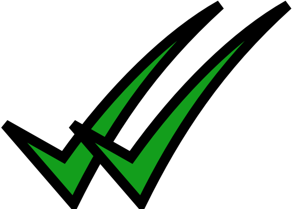 Double Check Mark Clip Art - vector clip art online ...