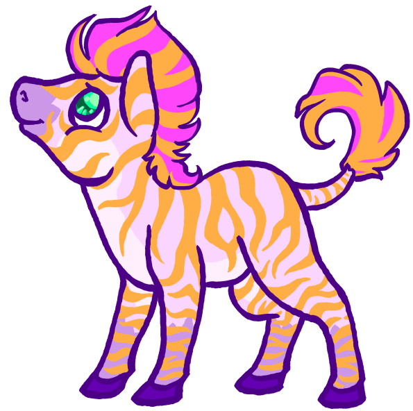 I wanted to draw a zebra