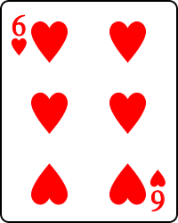 Playing card heart 6.svg