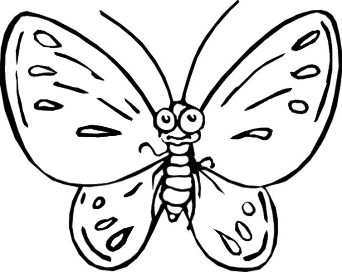 Butterfly Coloring Pages Free Printable For | Hagio Graphic