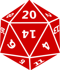 Twenty Sided Dice clip art - vector clip art online, royalty free ...