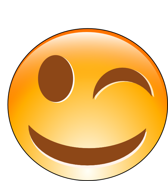 Winking Smiley clip art - vector clip art online, royalty free ...