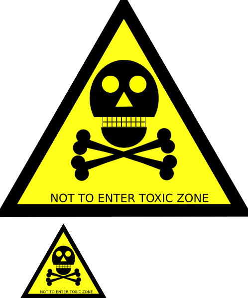 Toxic Zone clip art - vector clip art online, royalty free ...