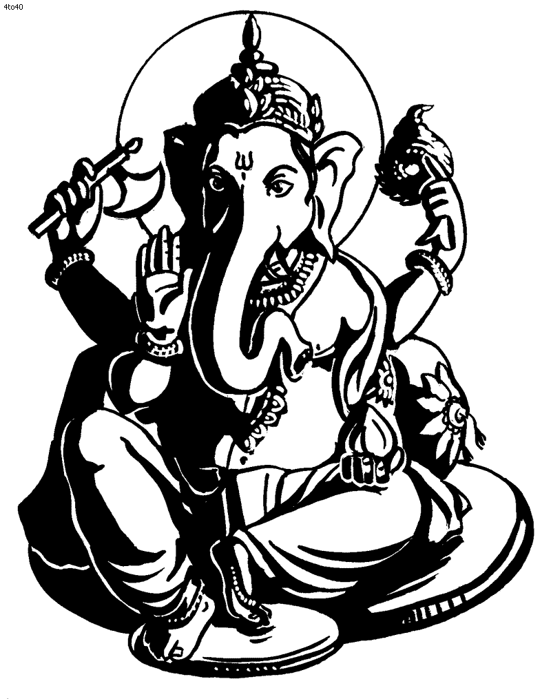 Ganesh Coloring Book, Ganesh Coloring Pages, Ganesh Top 20 ...