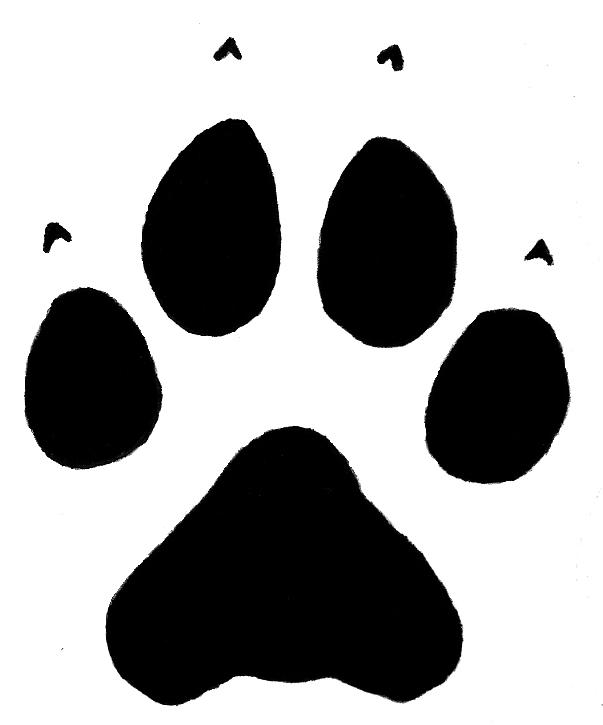Wolf Paw Print Clip Art - ClipArt Best
