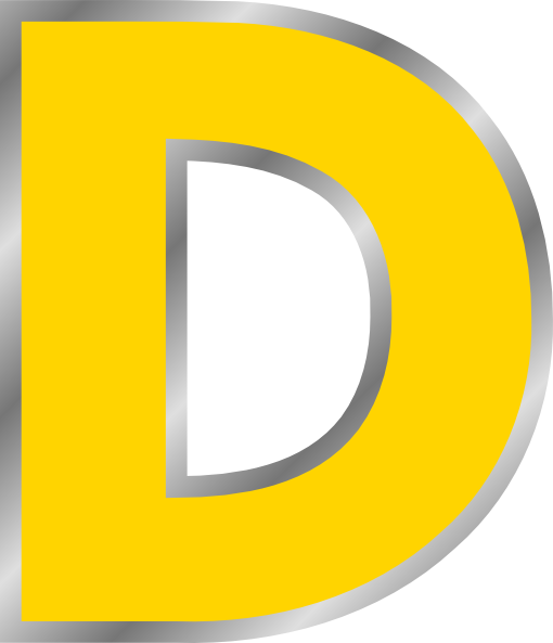 Letter D clip art - vector clip art online, royalty free & public ...