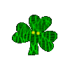 Leprechaun, Shamrock, Clover and pot of gold moving clip art ...