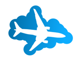 Plane Silhouette in the blue sky free vector clip art - Free ...