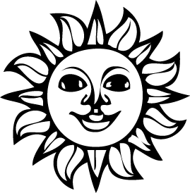 Black And White Sun Tattoos