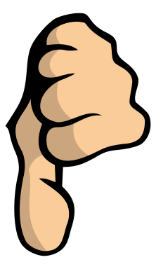 Bad Thumb Sign - ClipArt Best
