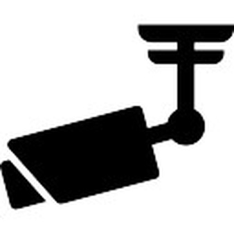 CCTV symbol in a square Icons | Free Download