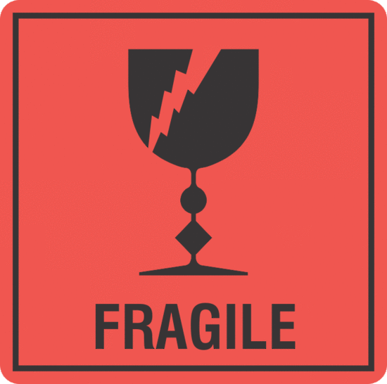 Fragile x500 labels - Fragile, Don't Crush, Keep Dry, Handle ...