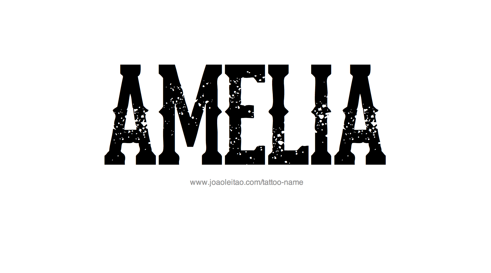 Amelia Name Tattoo Designs