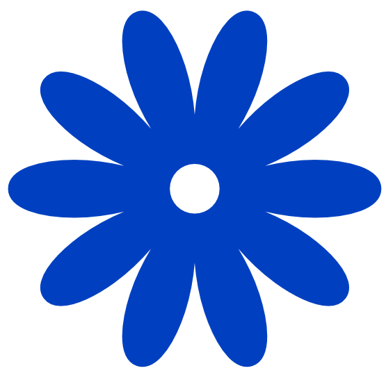 Retro Hippy Flower Clipart