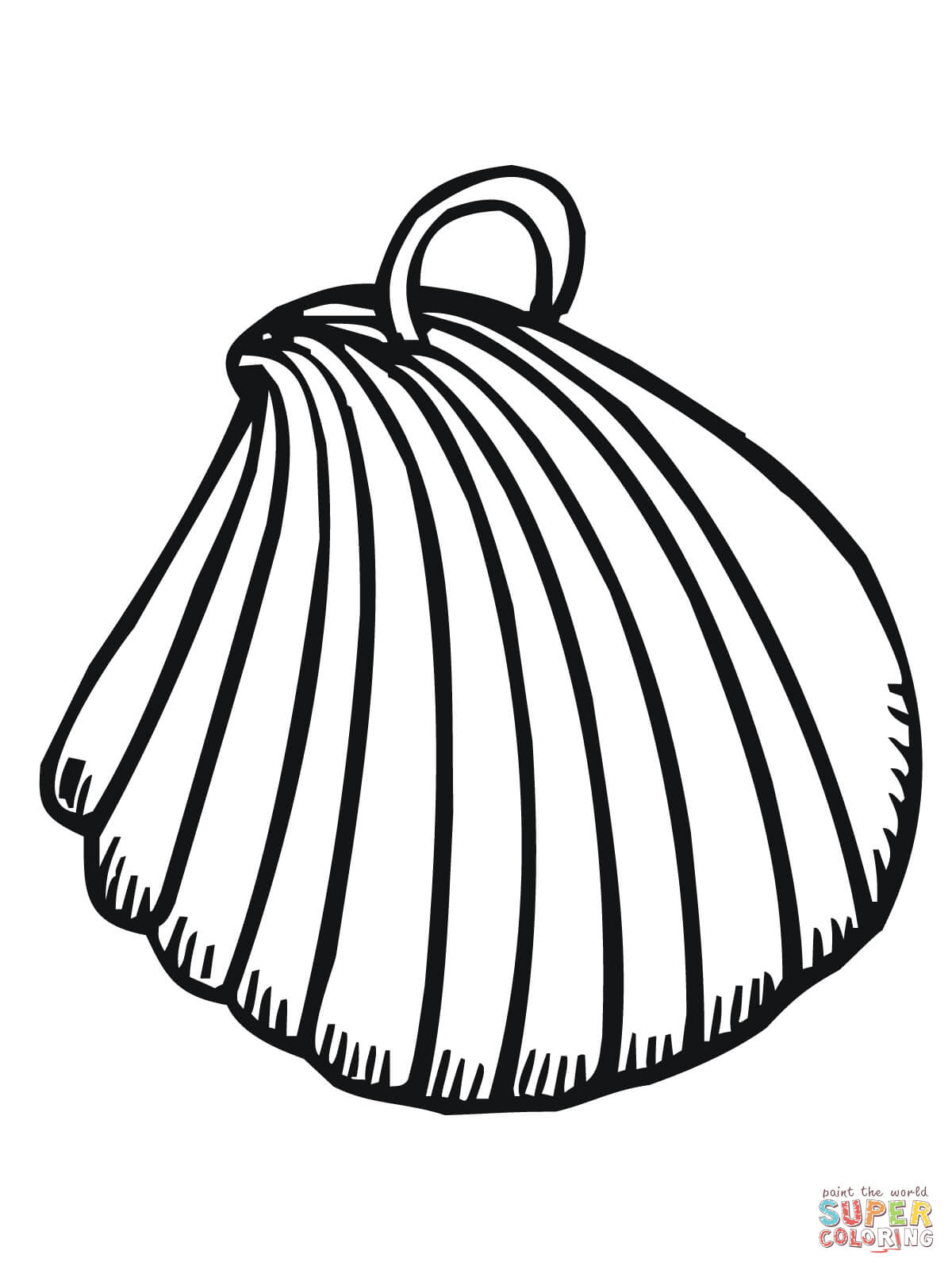 Clam coloring pages | Free Coloring Pages