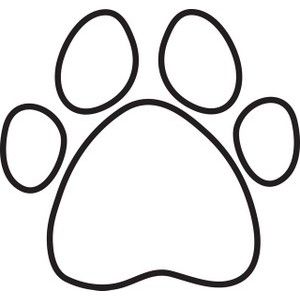 Dog paw outline clipart - ClipartFox