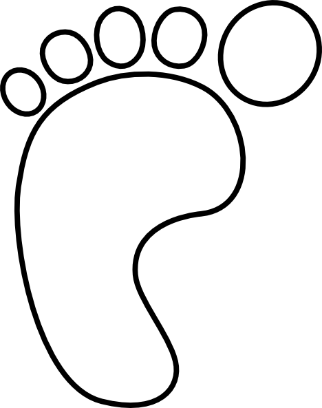 Footprint clipart outline