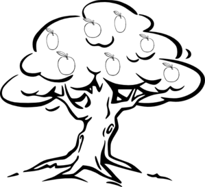 Tree clipart black and white png