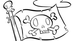 Printable Pirate Flag Coloring Pages - Google Twit