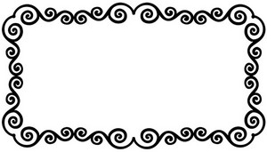 Stock vector 'Simple black white swirling foliate design | Free HD ...