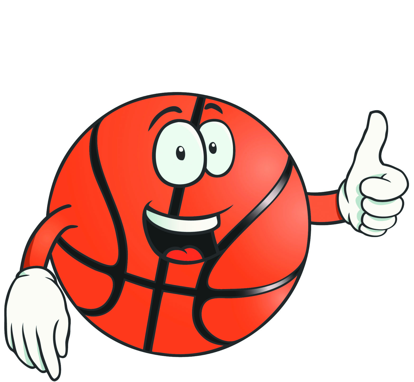 Basketball cartoon clipart