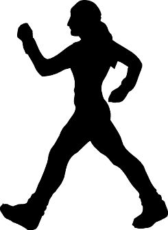 Walking clipart silhouette